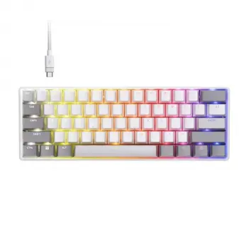 Mechanical Keyboard Corsair Clipper Mini 60 Hall Effect - Hyperdrive Magnetic Switch - White
