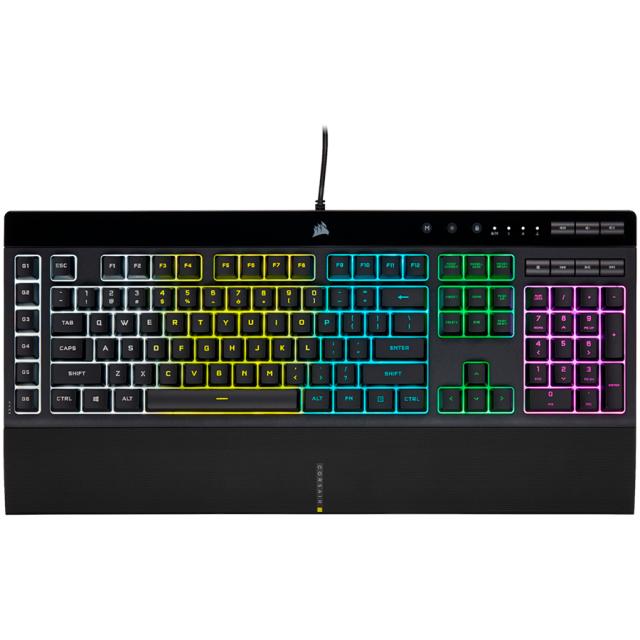 Corsair K55 RGB Pro gaming membrane keyboard, USB 