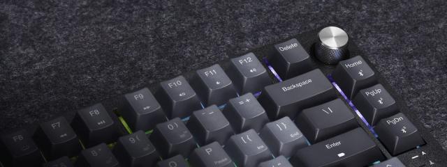 Corsair K65 Plus RGB 75% Wireless/Bluetooth Mechanical Gaming Keyboard, Corsair MLX Fusion Tactile Yellow Switch 