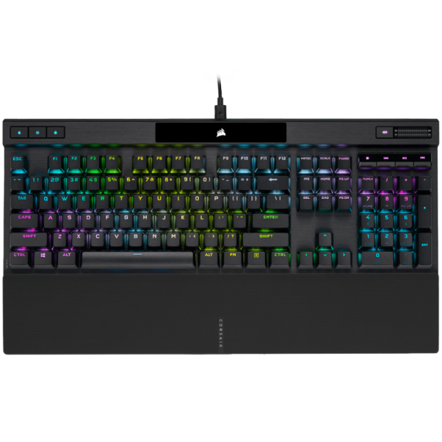 Corsair K70 PRO RGB mechanical gaming keyboard, Corsair OPX optical-mechanical switch 