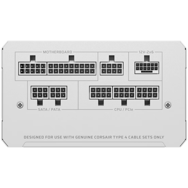 Power Supply Corsair RM1000e White 1000W 80+ Gold ATX 3.1, Fully Modular 