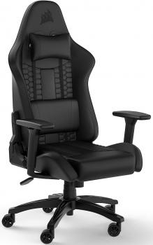 Gaming Chair Corsair TC100 RELAXED - Leatherette Black/Black