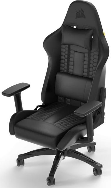 Gaming Chair Corsair TC100 RELAXED - Leatherette Black/Black 