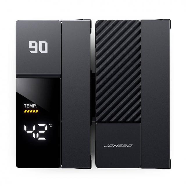 Охладител за процесор Jonsbo CC90 Dual Tower 130mm Display - Черен 