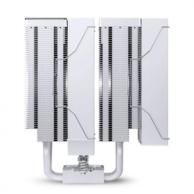 Охладител за процесор Jonsbo CC90 Dual Tower 130mm Display - Бял 