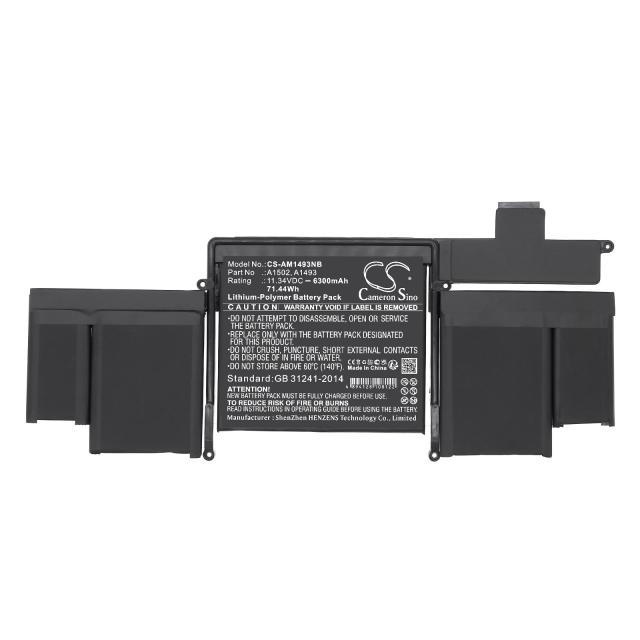 Laptop Battery for  Apple MacBook Pro ""Core i5" 2.4 13" Late 2013 Retina A1493, A1502 LiPo 11.34V 6300mAh CAMERON SINO 