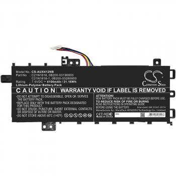Laptop Battery  ASUS VivoBook 14 X409UA-BV050T, VivoBook 15 F1500EA-BQ2362, C21N1818 LiPo 7.6V 4100mAh CAMERON SINO