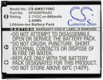 Battery for cordless phone Panasonic KX-TCA285, KX-TCA385, KX-UDT121  LiIon 3,7V 660 mAh  Cameron Sino