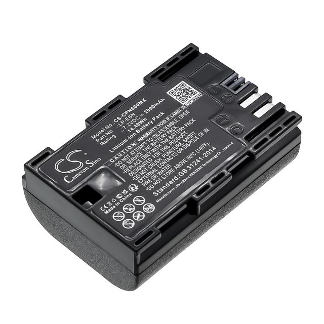 Camera Battery for CANON EOS 5D, EOS 60D LiIon 7.2V 2000mAh  Cameron Sino 