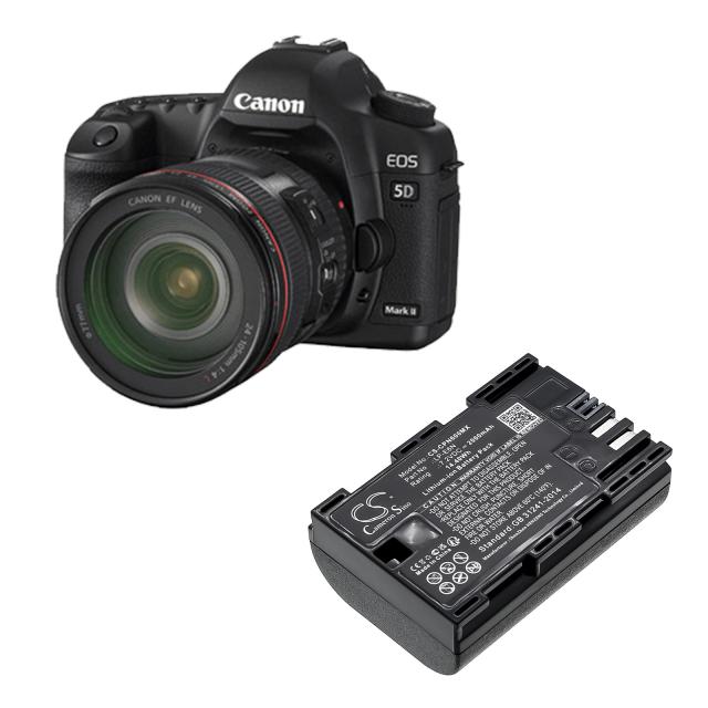 Camera Battery for CANON EOS 5D, EOS 60D LiIon 7.2V 2000mAh  Cameron Sino 
