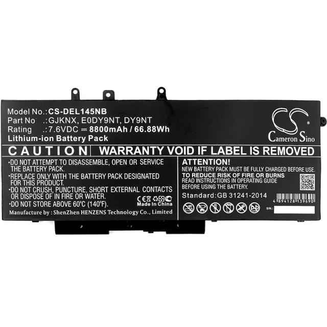 Laptop Battery for DELL Latitude 14 5490, Latitude 15 5590, Precision 3520  LiIon 7.6V 8800mAh CAMERON SINO 