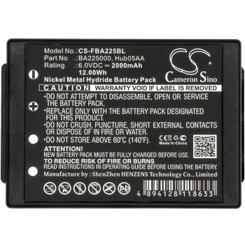 Camera Battery for Crane Remote Control  HBC Radiomatic Eco, Micron 4,6  SPECTRUM 1,2 BA225000 NIMH 6V 2000mAh black Cameron Sino