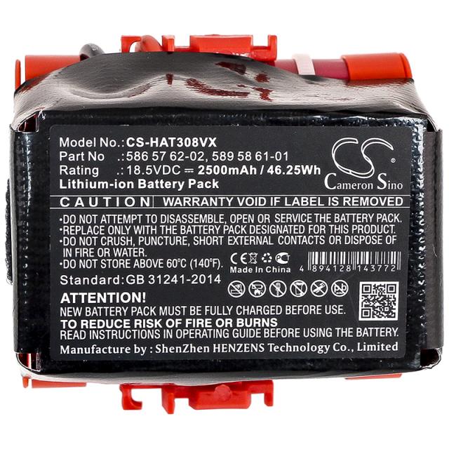 Camera Battery for Lawn Mower  GARDENA McCulloch Rob R600, R40,R50,R80  HUSKVARNA Automower 105, 305,308 586 57 62-02  18,5V 2500mAh Cameron Sino 