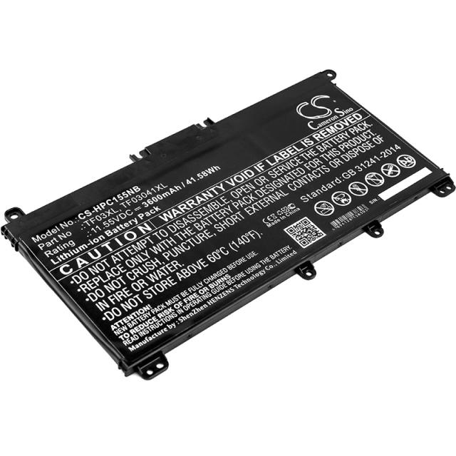 Батерия за лаптоп HP 14-bp002TU, PAVILION 15-CC709TX, Pavilion 15-CC007NT, TF03XL TPN-Q188 LiiON 11.55V  3600 mAh CAMERON SINO 