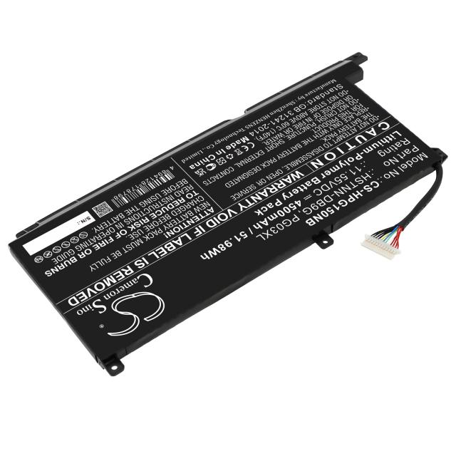Laptop Battery for HP GAMING PAVILION 15-DK0009NG, Pavilion Gaming 16-A0006NM, HSTNN-DB9G PG03XL LipO 11.55V 4500mAh CAMERON SINO 