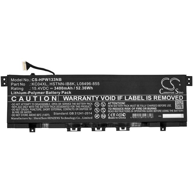 Laptop Battery for  HP ENVY 13-AH0000 HSTNN-IB8K TPN-W133 LIPo 15.4V 3400mAh Cameron Sino 