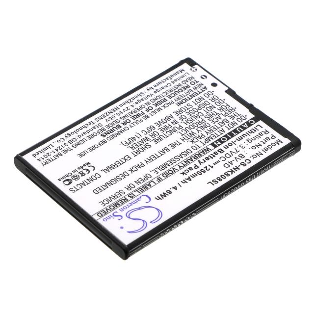 Mobile battery NOKIA 8, N9; BV-4D 3,7V 1250mAh CAMERON SINO 