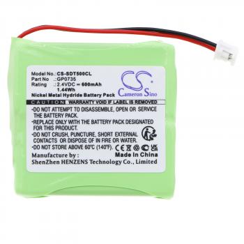 Battery for cordless phone Doro TH50 TH60 2,4V 600mAh NIMH  SDT500CL  Cameron Sino