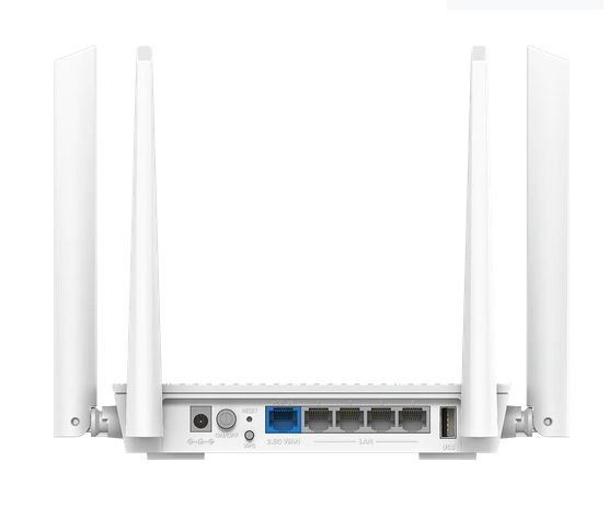 Wireless Router Cudy WR3000P 2.5G,AX3000, Mesh Poe Router, 4 x 10/100/1000Mbps Ports, 4 x 5dBi fixed antenna 