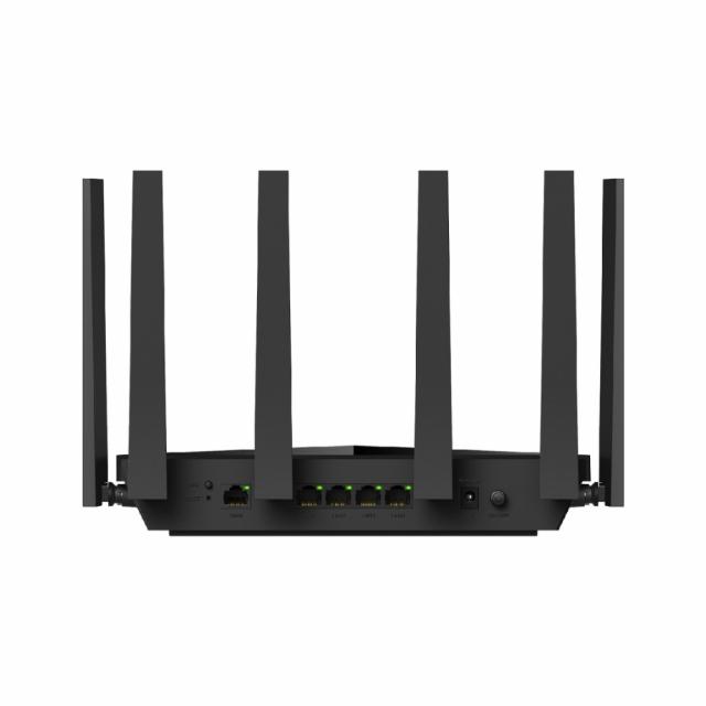 Безжичен рутер Cudy BE6500 2.5Ghz  Gigabit Dual Band Wi-Fi 7, 1x1Gbps WAN порт,4x10/100/1000, 6x5dBi антени, черен 