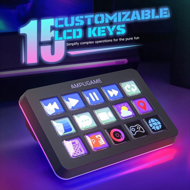 Fifine D6 Stream 15 Customized Keys and Software for Streaming 
