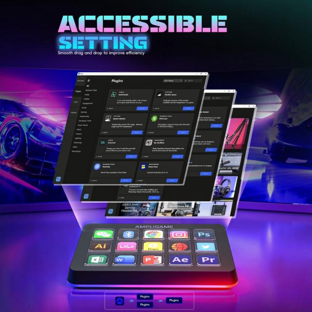 Fifine D6 Stream 15 Customized Keys and Software for Streaming 