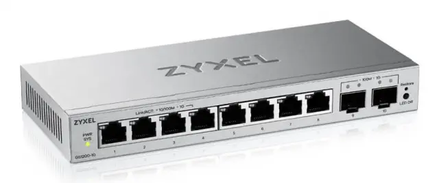Switch ZyXEL GS-1200-10, V3,  Web Managed, 8 port 10/100/1000 with 2Gbe Uplink 