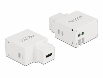 Delock Keystone Module USB Type-C Charging Port 2.1 A white