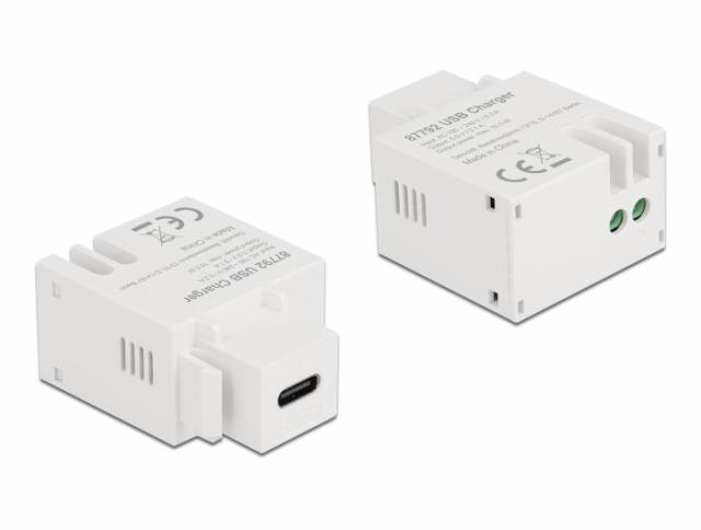 Delock Keystone Module USB Type-C Charging Port 2.1 A white 