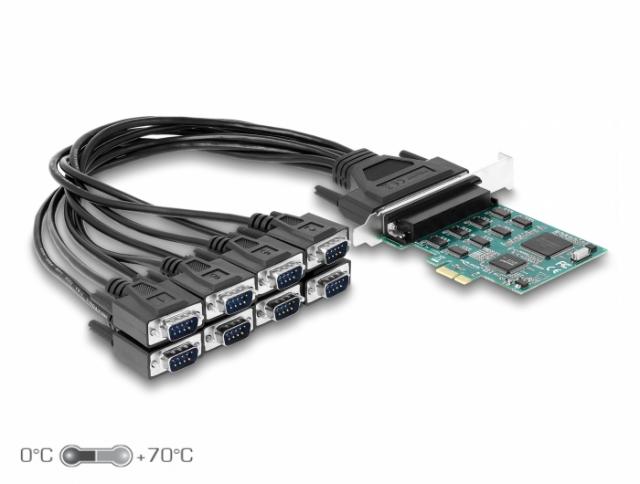 Карта Delock, PCI Express x1 към 8 x Serial RS-232 