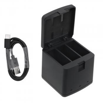 Charger for batteries for camera with three plates GoPro 9/ 10 / 11 / 12 With USB-C Cameron Sino