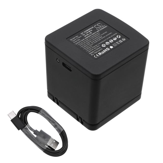 Charger for batteries for camera with three plates GoPro 9/ 10 / 11 / 12 With USB-C Cameron Sino 