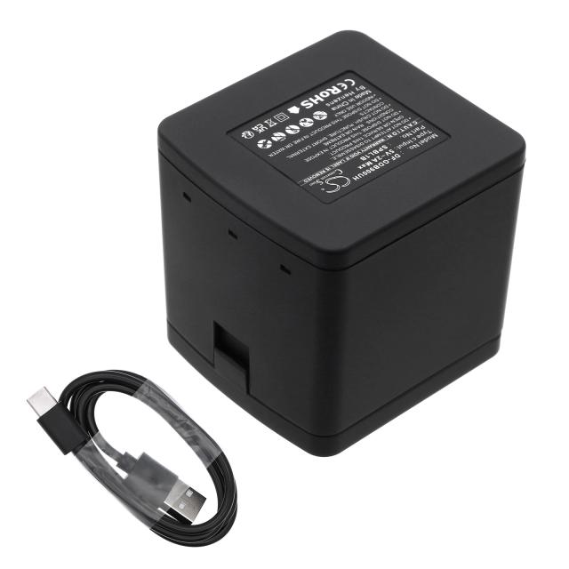 Charger for batteries for camera with three plates GoPro 9/ 10 / 11 / 12 With USB-C Cameron Sino 