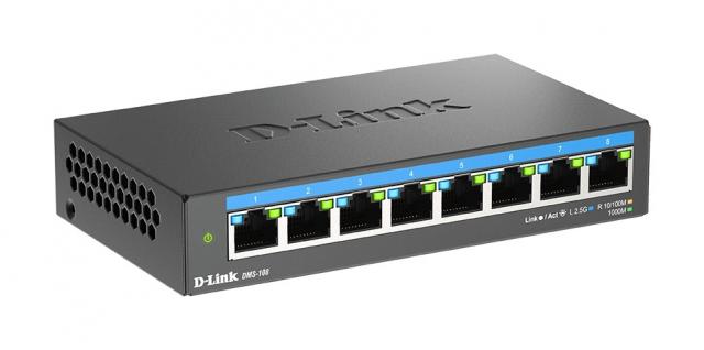 Switch D-Link DMS-108/E, 8 портов 2.5G Multi-Gigabit 