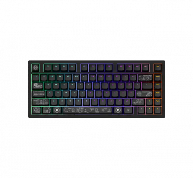 Геймърскa безжична клавиатура Dark Project ALU81A Terra Nova V2 Black RGB 