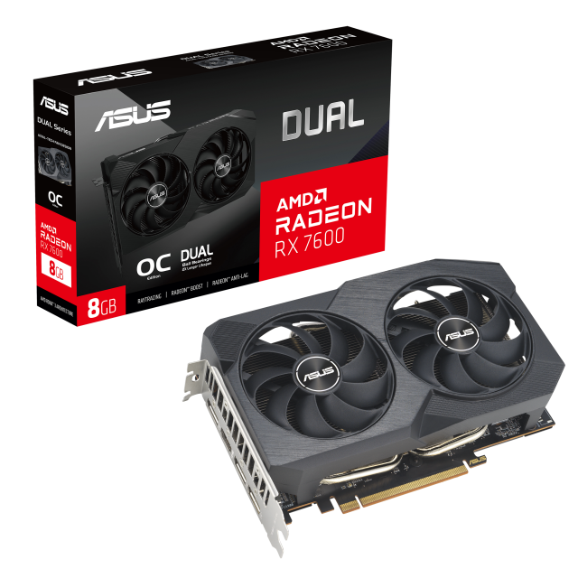 Graphic card ASUS DUAL RX 7600 V2 OC Edition 8GB GDDR6 