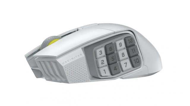Gaming optical mouse CORSAIR SCIMITAR ELITE WIRELESS SE White, 33000 DPI 