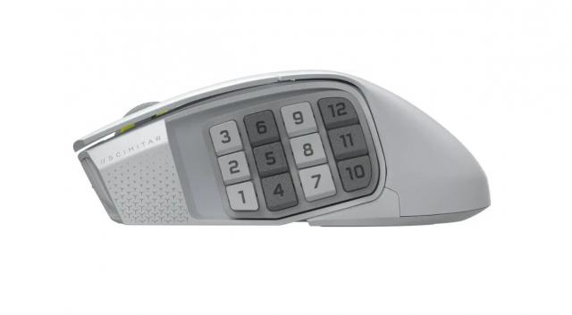 Gaming optical mouse CORSAIR SCIMITAR ELITE WIRELESS SE White, 33000 DPI 