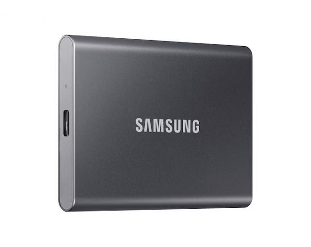 External SSD Samsung T7, 4TB, USB-C 3.2 Gen2, Titan Gray 