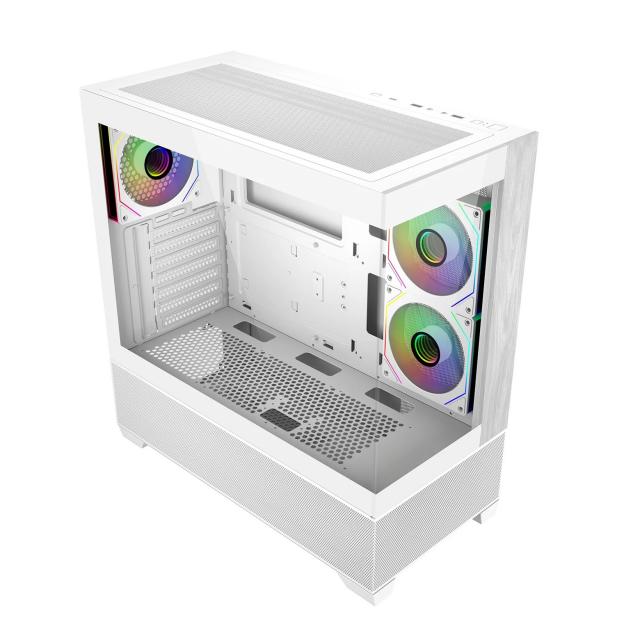 Кутия CoolerMaster Elite 690 Wood - Бял 