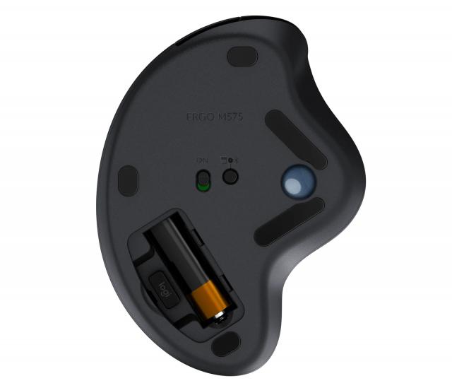 Wireless optical mouse LOGITECH ERGO M575, Bluetooth, Trackball 