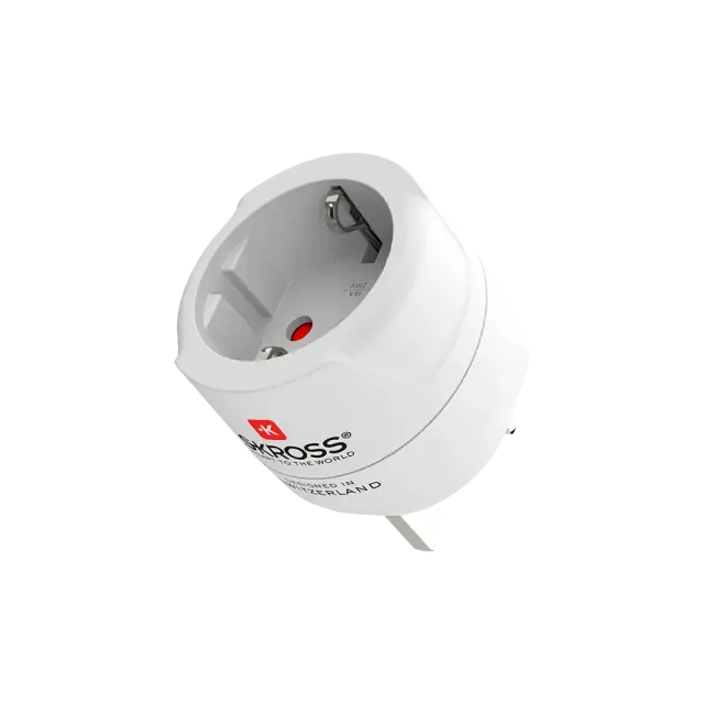 Skross Travel adapter 220V EU to UK 