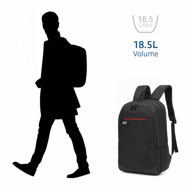 ACT Suburb 15.6" laptop backpack made from recycled plastic bottles 