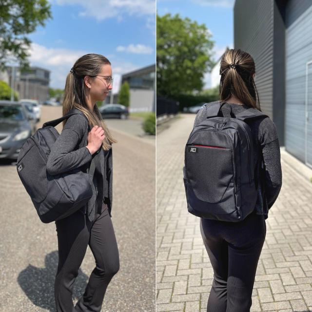 ACT Suburb 15.6" laptop backpack made from recycled plastic bottles 