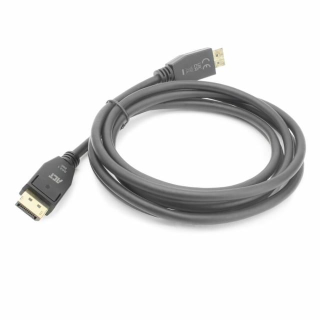 ACT Cable Display port 2.1 male-male, 8K@60Hz, 4k@240Hz, 1m, black 