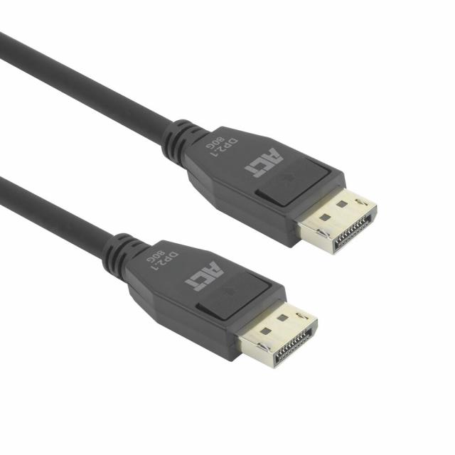 ACT Cable Display port 2.1 male-male, 8K@60Hz, 4k@240Hz, 2m, black 