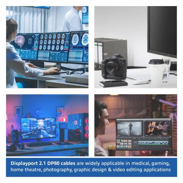 ACT Cable Display port 2.1 male - HDMI-A male, 3m, black, bulk packaging 