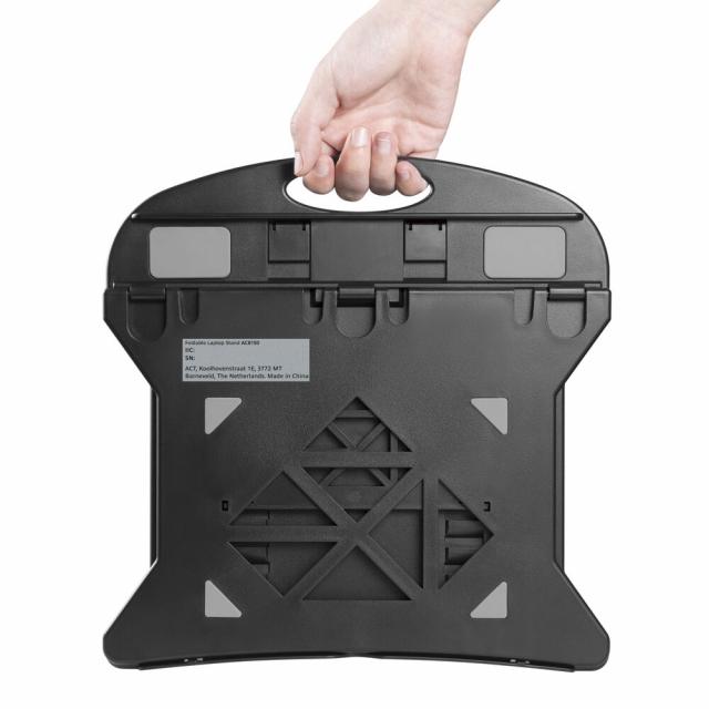 Foldable lightweight laptop stand ACT AC8150, 7 positions, Black 