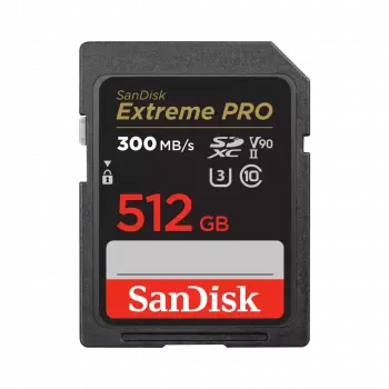 SanDisk Memory card Extreme Pro SDXC 512GB, 300MB/s, V90 UHS-II