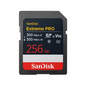 SanDisk Memory card Extreme Pro SDXC 256GB, 300MB/s, V90 UHS-II